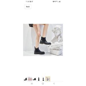 New Size 9.5 Women's Black Combat Casual Dress Ankle Boots Savaii Carina